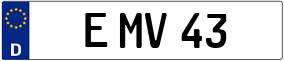 Trailer License Plate